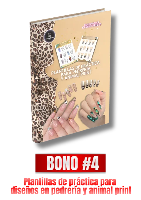 Moldes de animal print e pedraria
